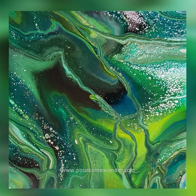 Malachite, 18"x18" on 1.5" Gallery-Wrapped Canvas