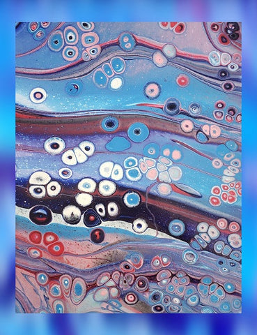 Night Jellies, 11"x14" on 1.5" Gallery-Wrapped Canvas